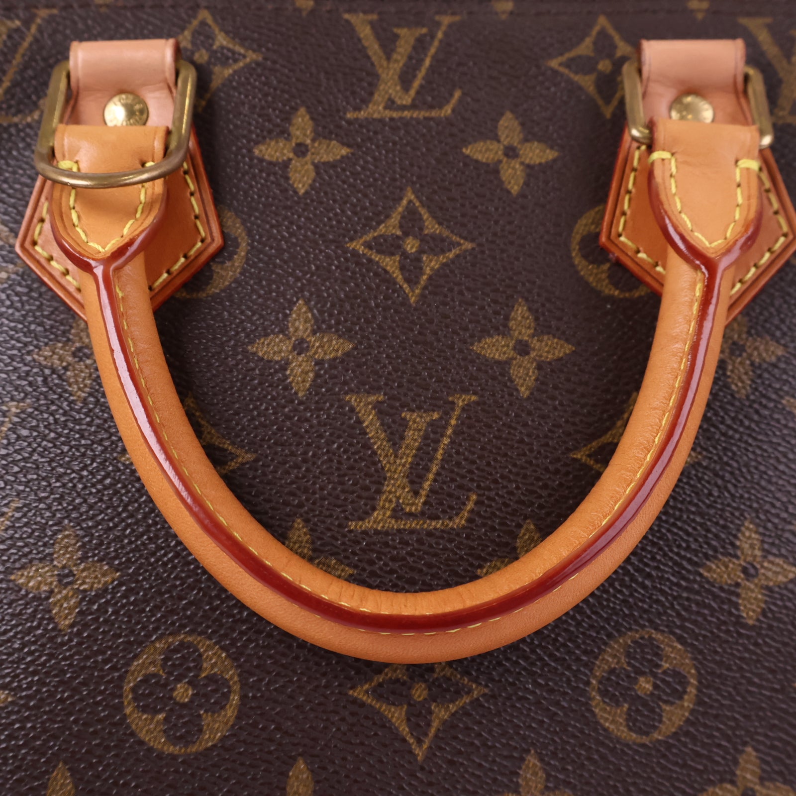 Louis Vuitton Monogram Alma Handbag Top Handle Bag J3134R | Pre-Owned Like New Brown Monogram Canvas