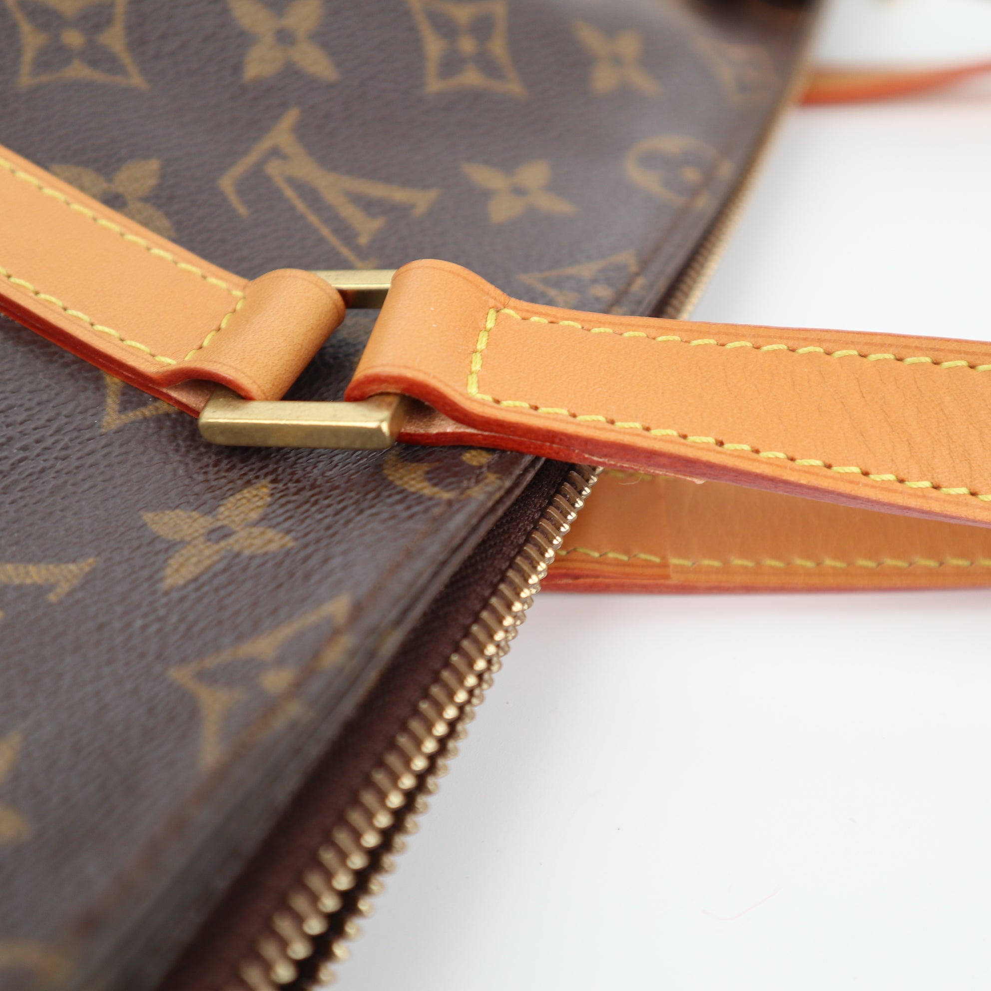 Louis Vuitton Cabas Mezzo Shoulder Bag C1487R | Pre-Owned Excellent Brown Monogram