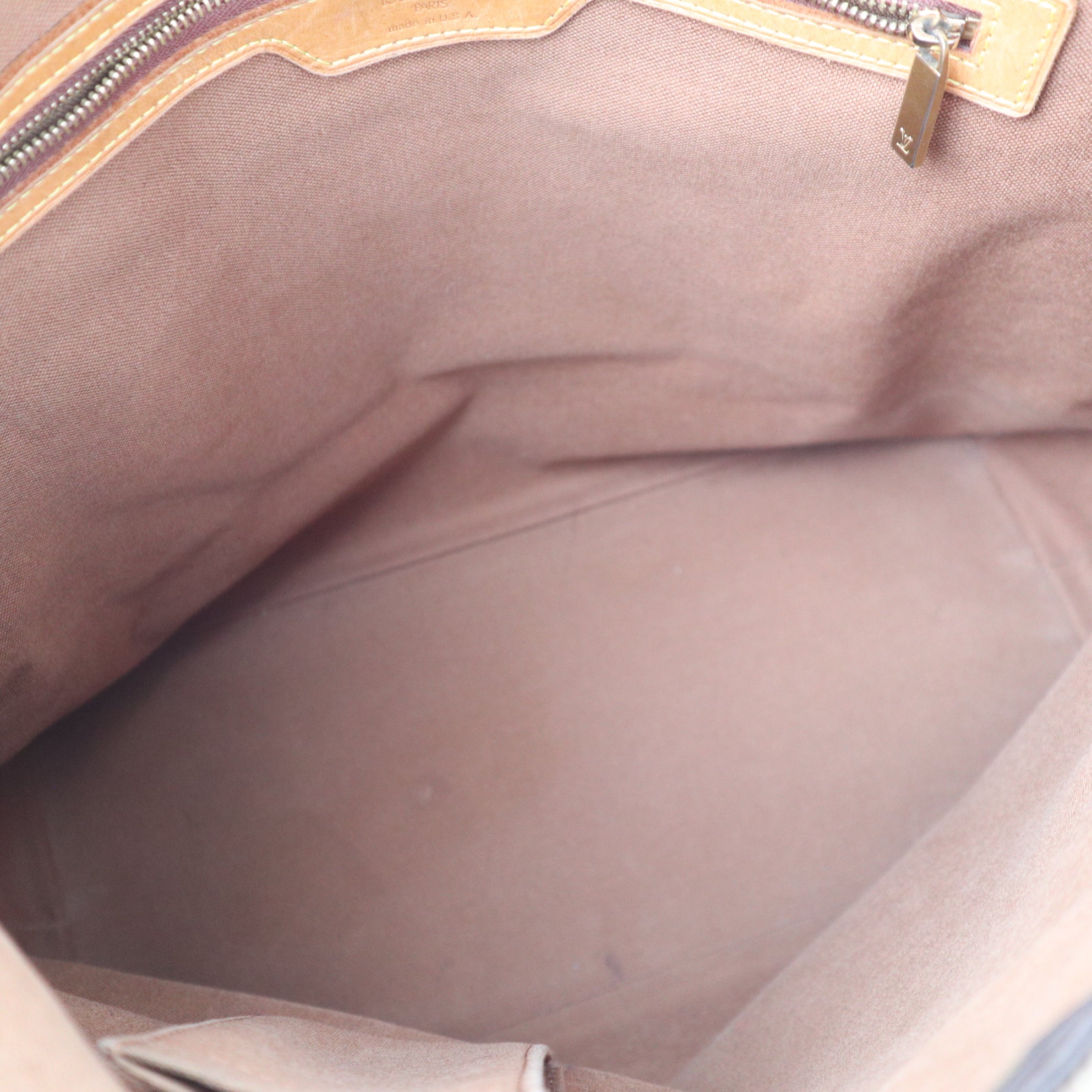 Louis Vuitton Cabas Mezzo Shoulder Bag C1487R | Pre-Owned Excellent Brown Monogram