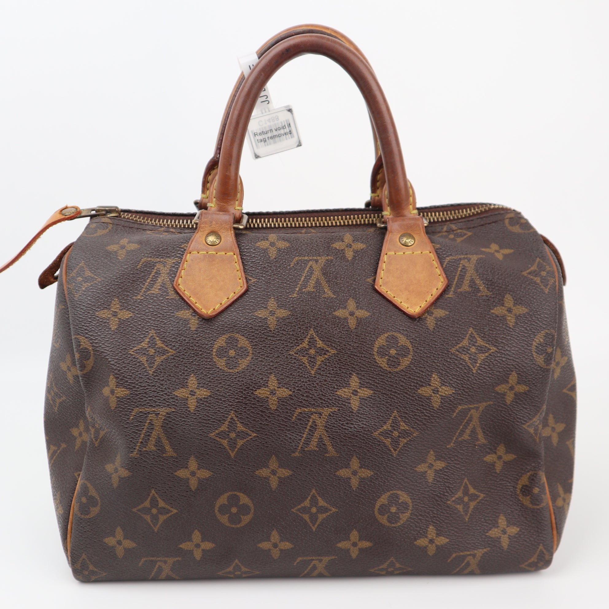 Louis Vuitton Speedy 25 Top Handle Bag C1488 | Pre-Owned Good Brown Monogram Canvas