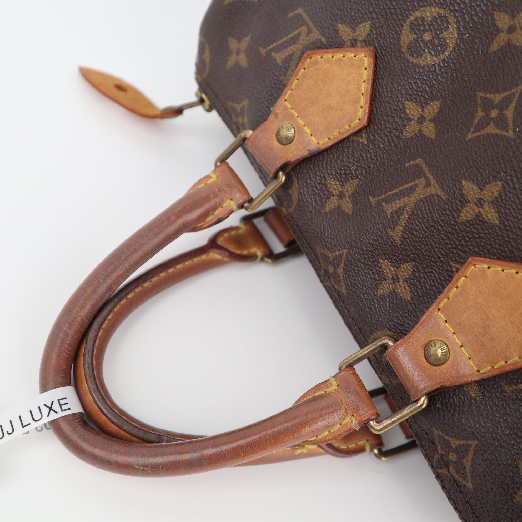 Louis Vuitton Speedy 25 Top Handle Bag C1488 | Pre-Owned Good Brown Monogram Canvas