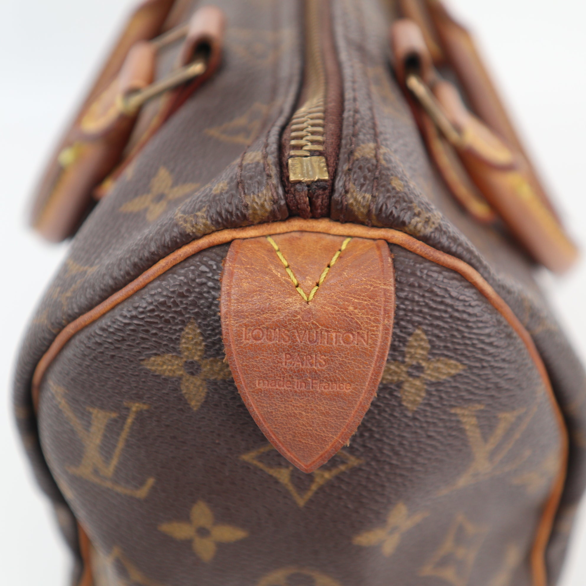 Louis Vuitton Speedy 25 Top Handle Bag C1488 | Pre-Owned Good Brown Monogram Canvas
