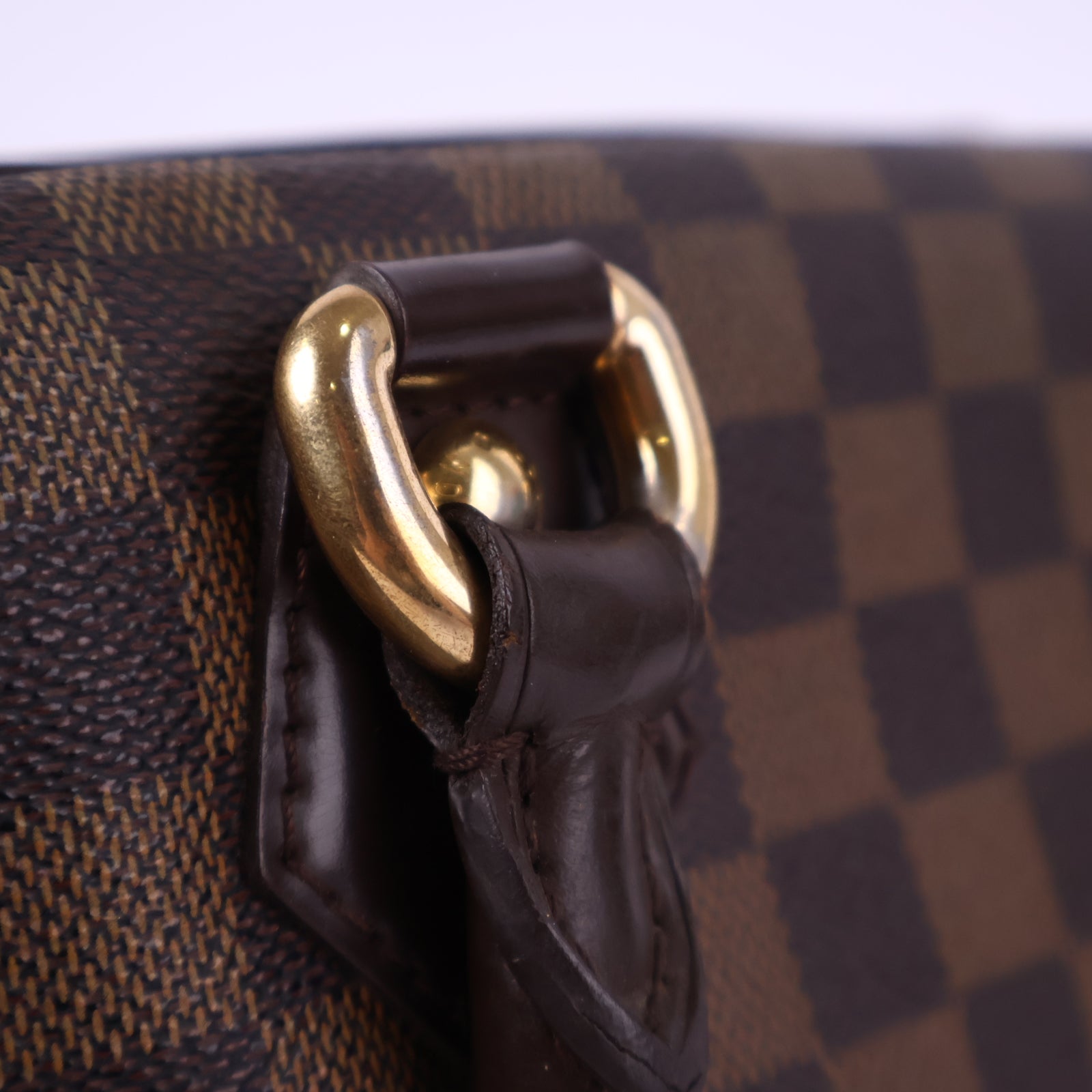 Louis Vuitton Duomo Bag Damier Ebene Top Handle Bag J3135 | Pre-Owned Excellent Brown Damier Ebene Canvas