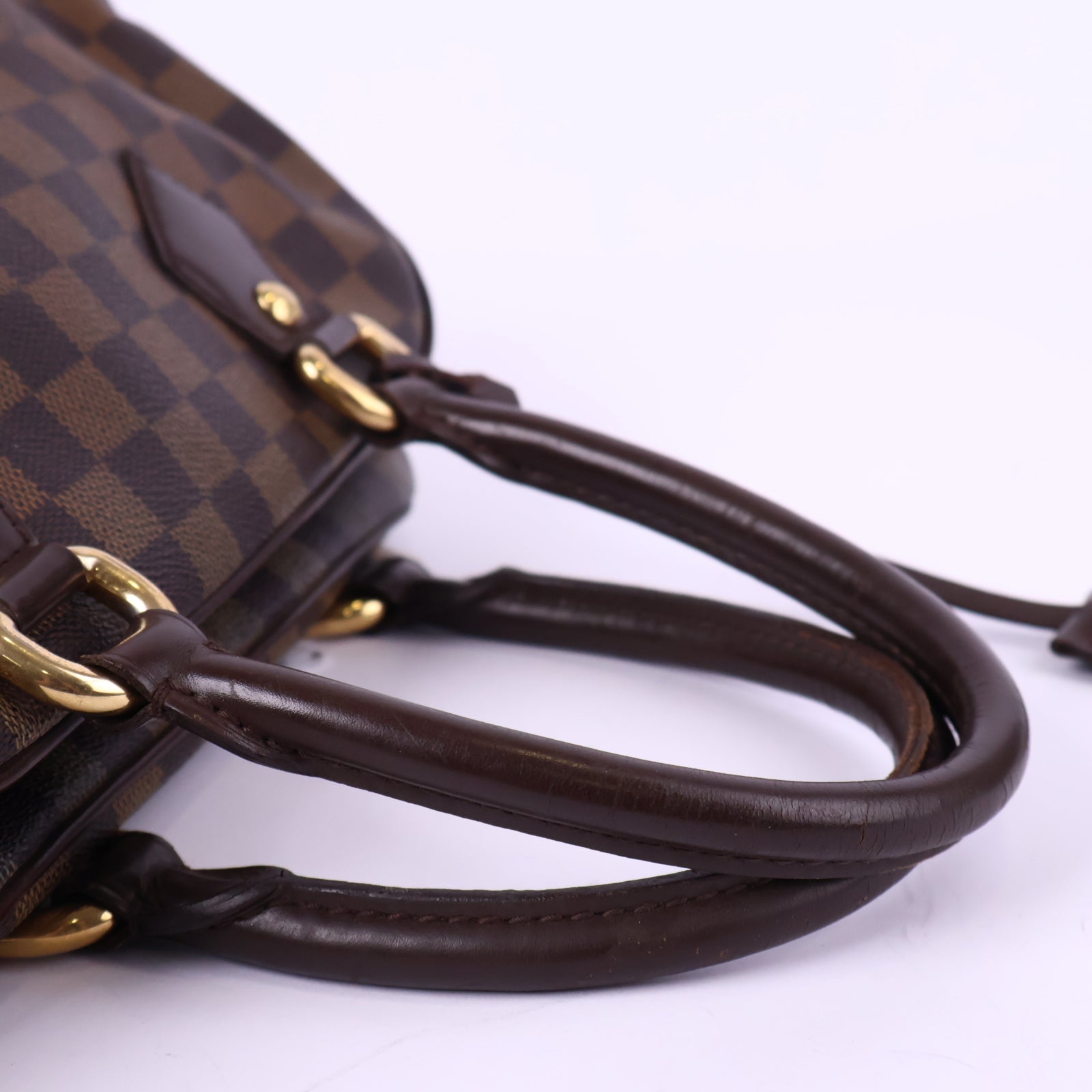 Louis Vuitton Duomo Bag Damier Ebene Top Handle Bag J3135 | Pre-Owned Excellent Brown Damier Ebene Canvas