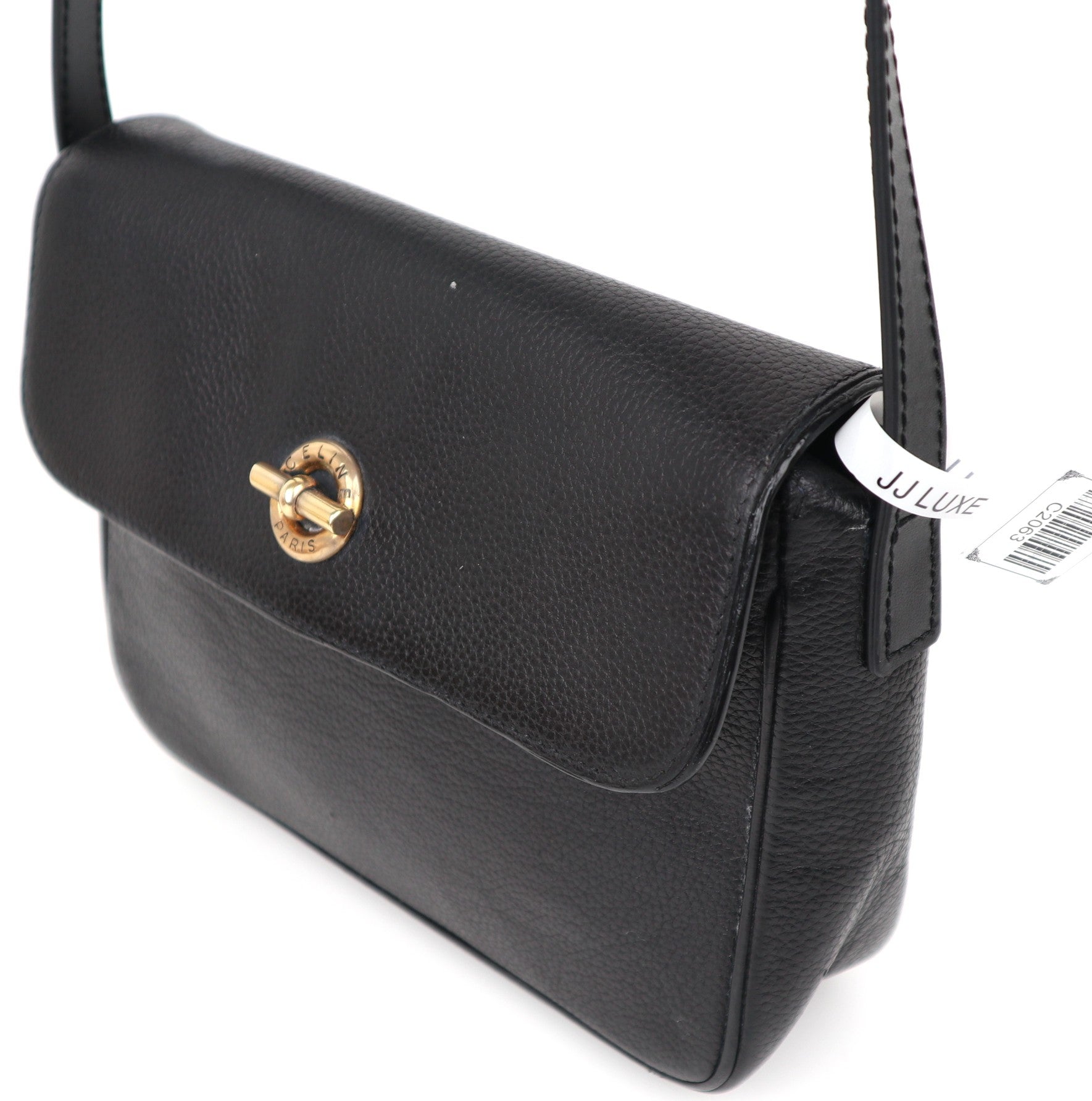C2063 CELINE Toggle Clasp Shoulder bag Black-Pre Owned