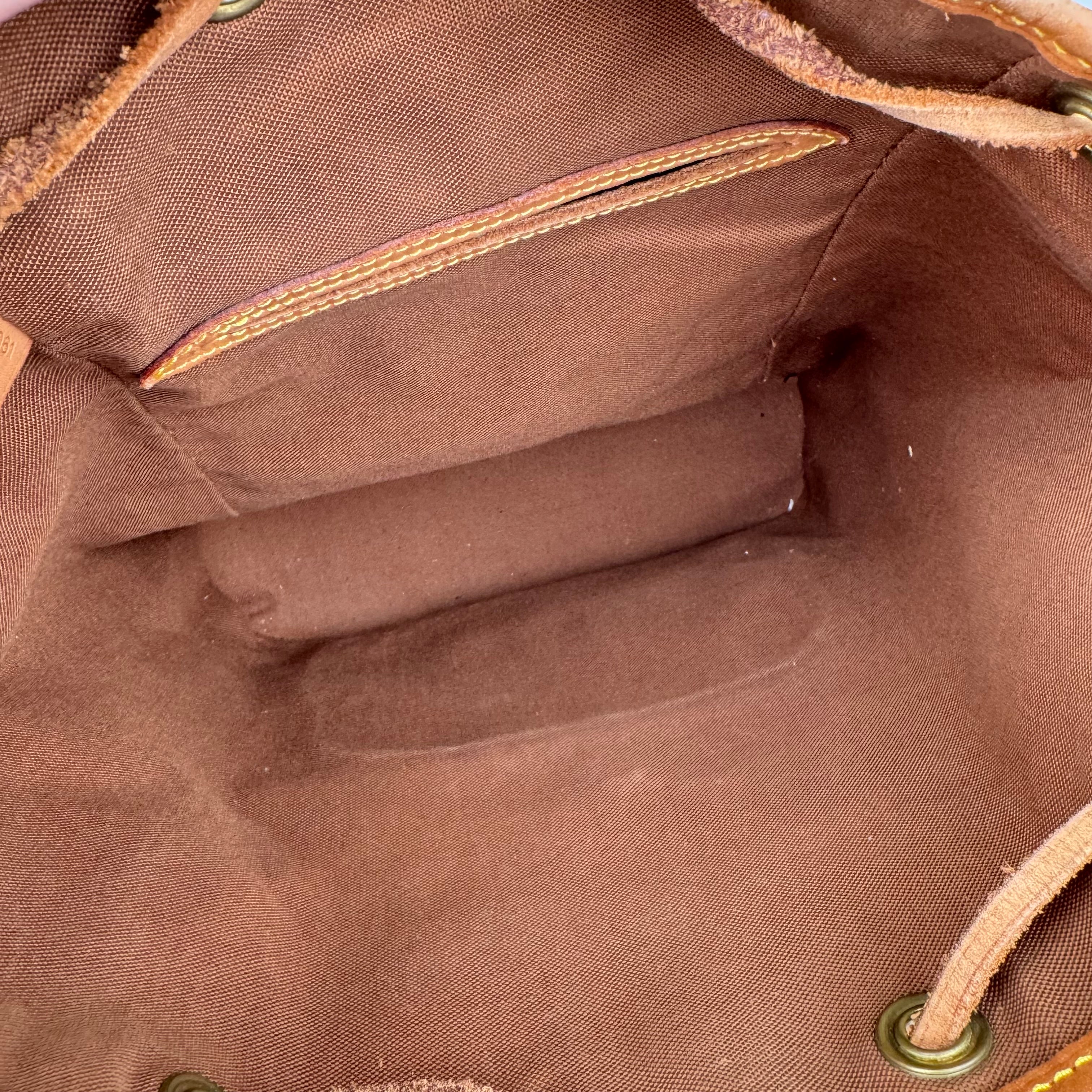 J1821 Louis Vuitton Monogram Montsouris MM Backpack- Pre Owned