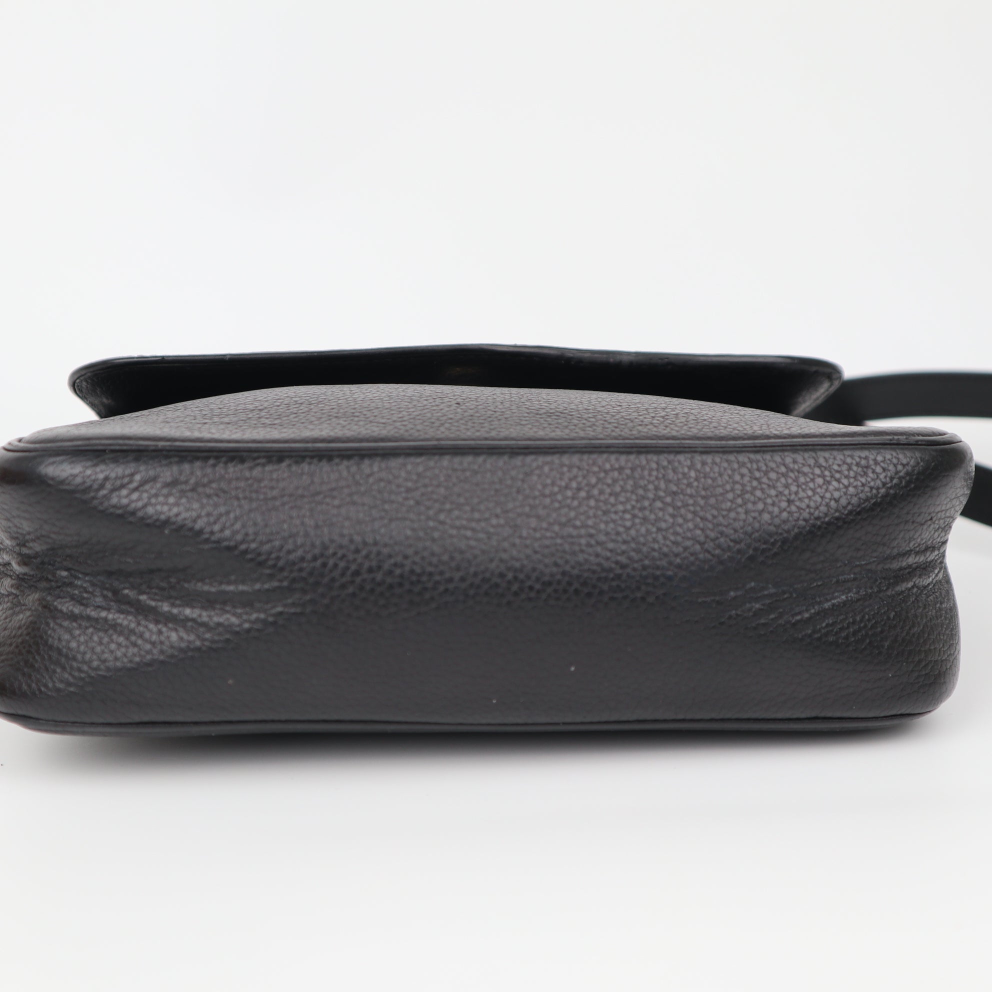 C2063 CELINE Toggle Clasp Shoulder bag Black-Pre Owned