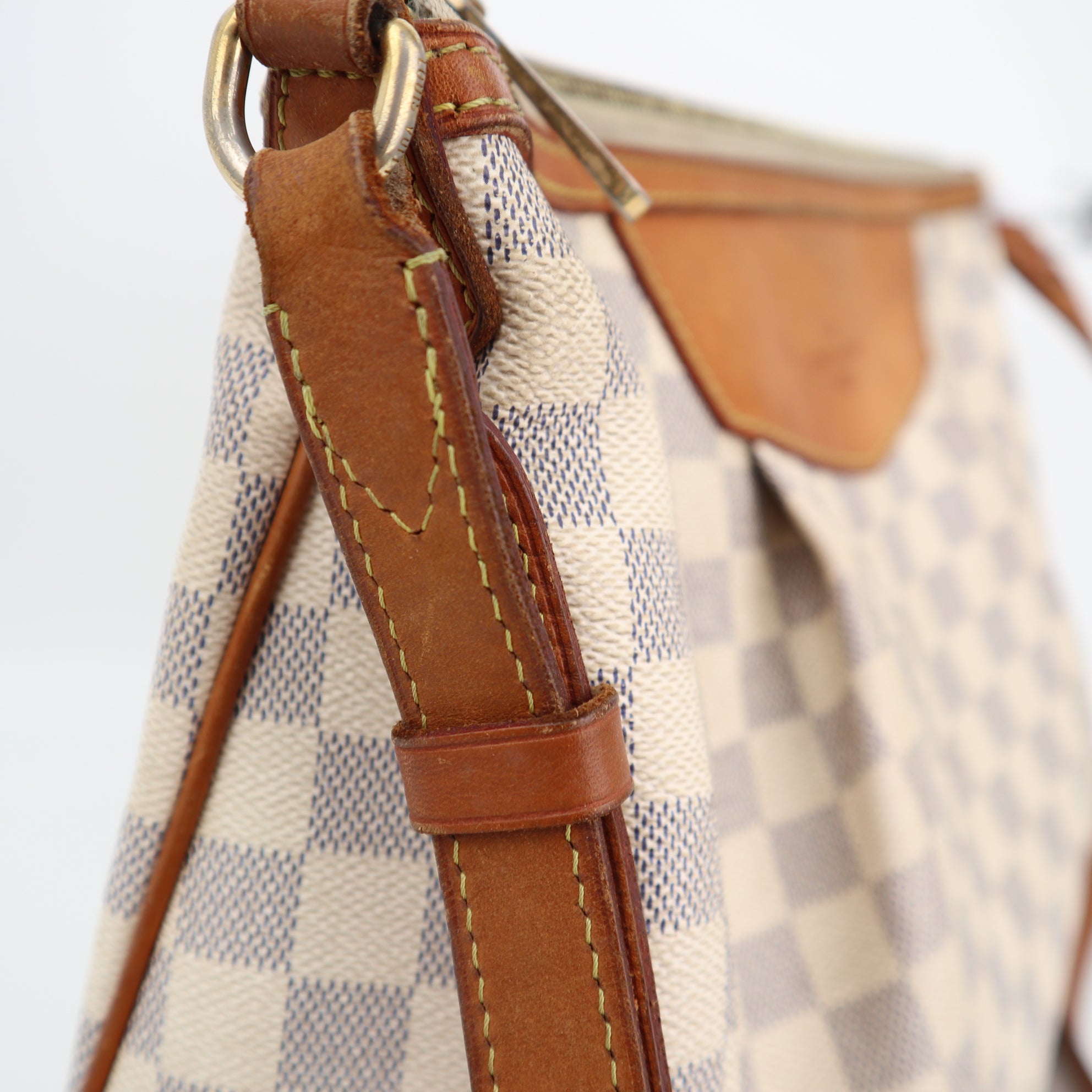 Louis Vuitton Damier Azur Siracusa PM  C1492|Pre-Owned