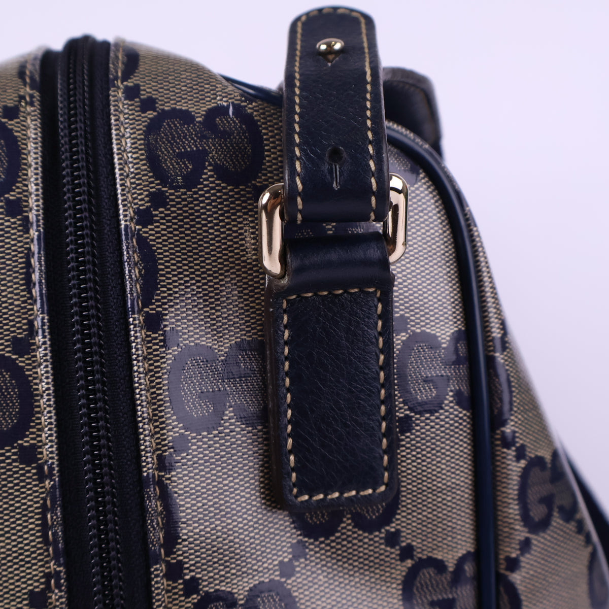 Gucci Leather Travel Bag Travel Bag J3108# | Pre-Owned Like New Leather
