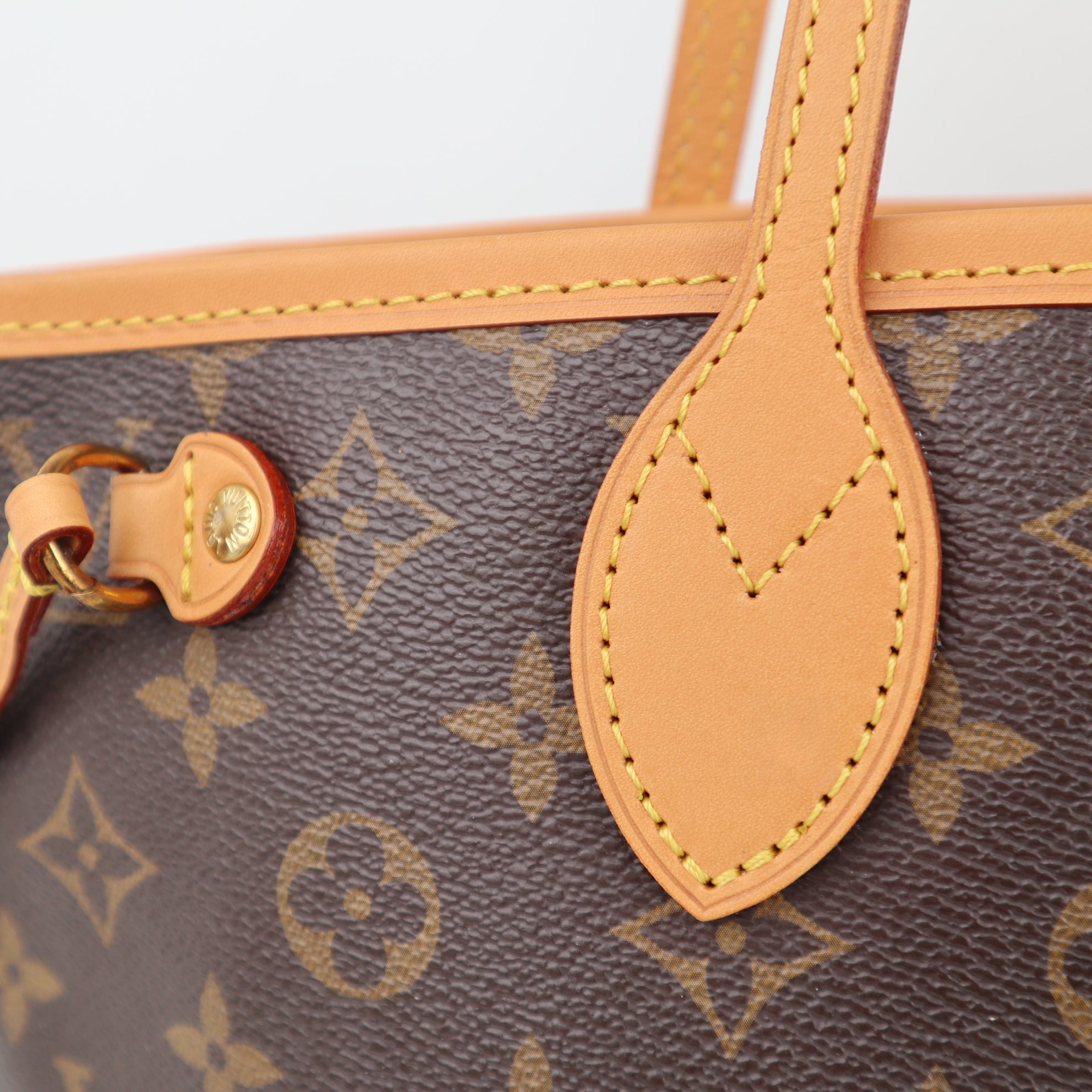 C2363R Louis Vuitton Tote Bag Monogram Canvas Neverfull PM | Pre-Owned Excellent Brown Canvas Monogram