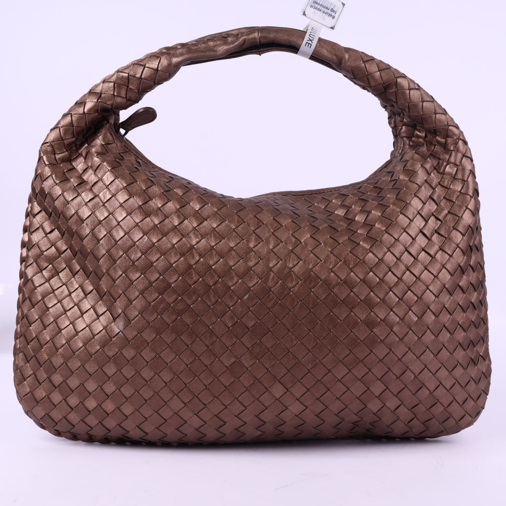 Bottega Veneta Leather Small Hobo Bag Top Handle Bag J3114 | Pre-Owned Like New Leather