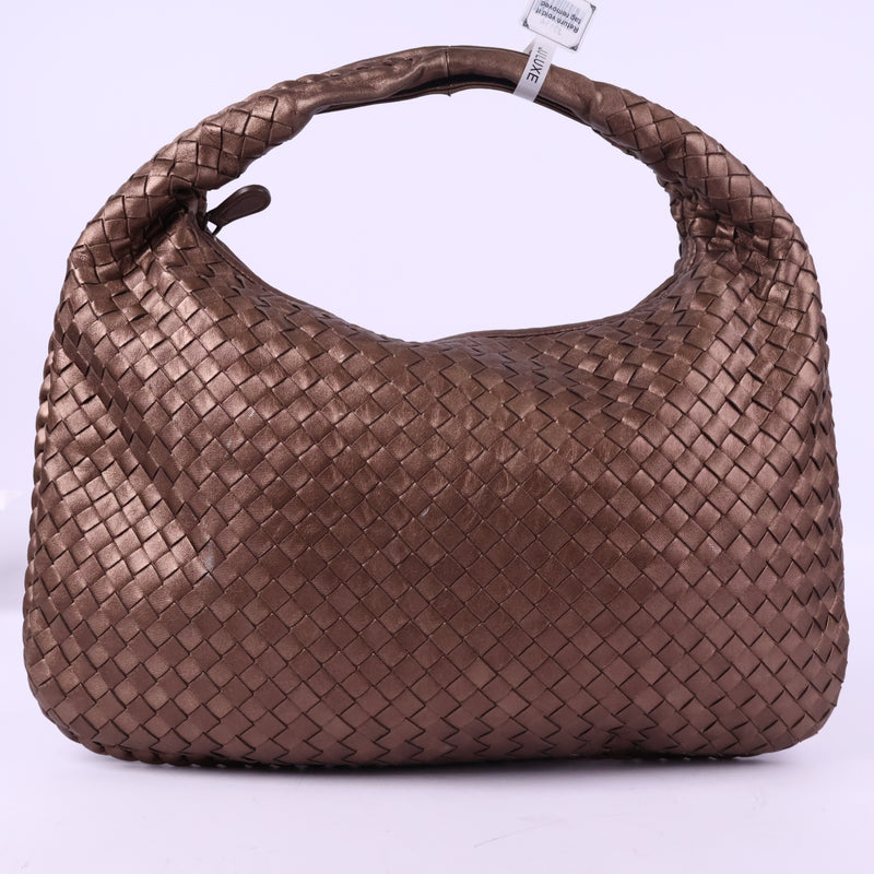 Bottega Veneta Leather Small Hobo Bag Top Handle Bag J3114 | Pre-Owned Like New Leather