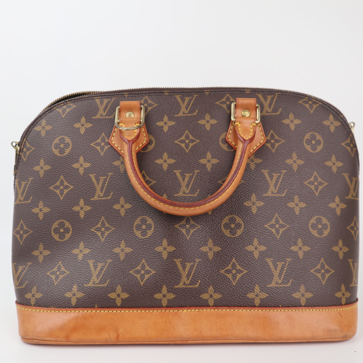 C2365 Louis Vuitton Top Handle Bag Monogram Alma PM | Pre-Owned Very Good Brown Canvas Monogram