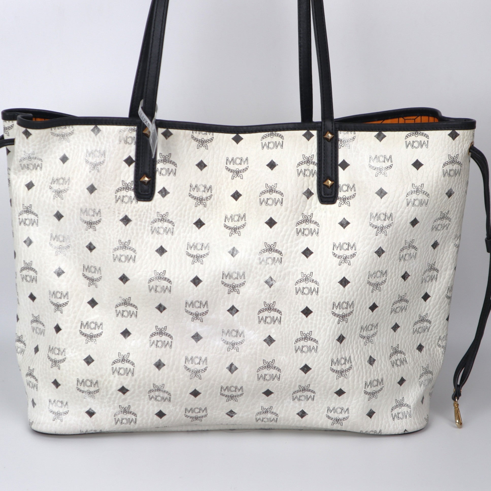C2048 MCM Project Visetos Reversible Shopper Tote-Pre Owned