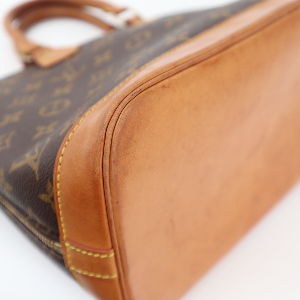 C2365 Louis Vuitton Top Handle Bag Monogram Alma PM | Pre-Owned Very Good Brown Canvas Monogram