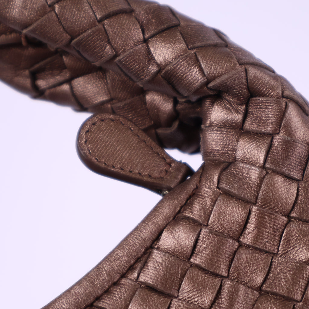 Bottega Veneta Leather Small Hobo Bag Top Handle Bag J3114 | Pre-Owned Like New Leather