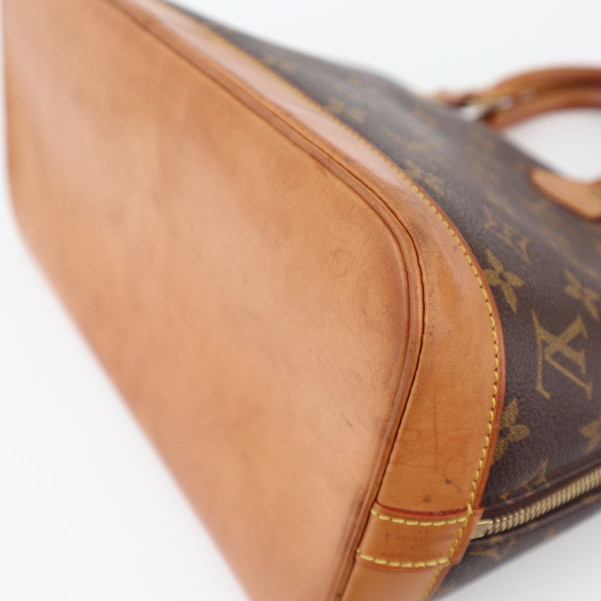 C2365 Louis Vuitton Top Handle Bag Monogram Alma PM | Pre-Owned Very Good Brown Canvas Monogram