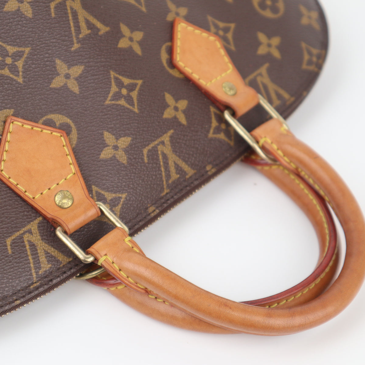 C2365 Louis Vuitton Top Handle Bag Monogram Alma PM | Pre-Owned Very Good Brown Canvas Monogram