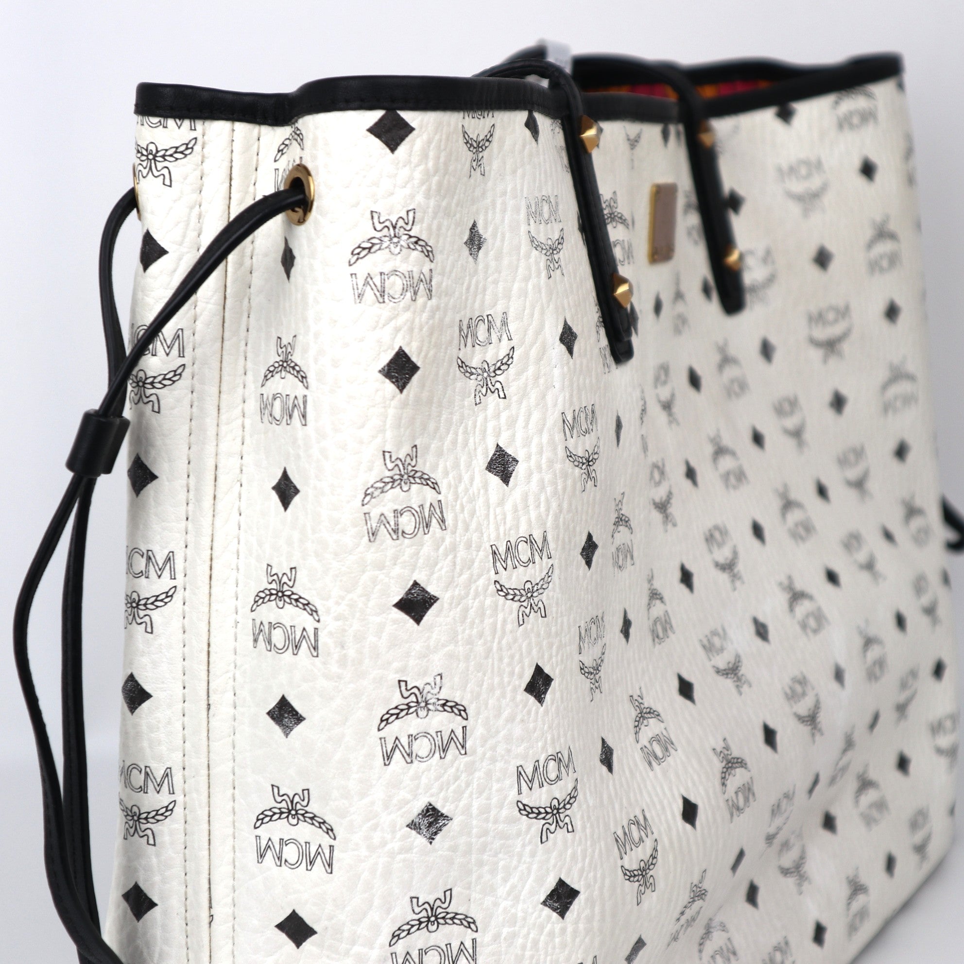 C2048 MCM Project Visetos Reversible Shopper Tote-Pre Owned