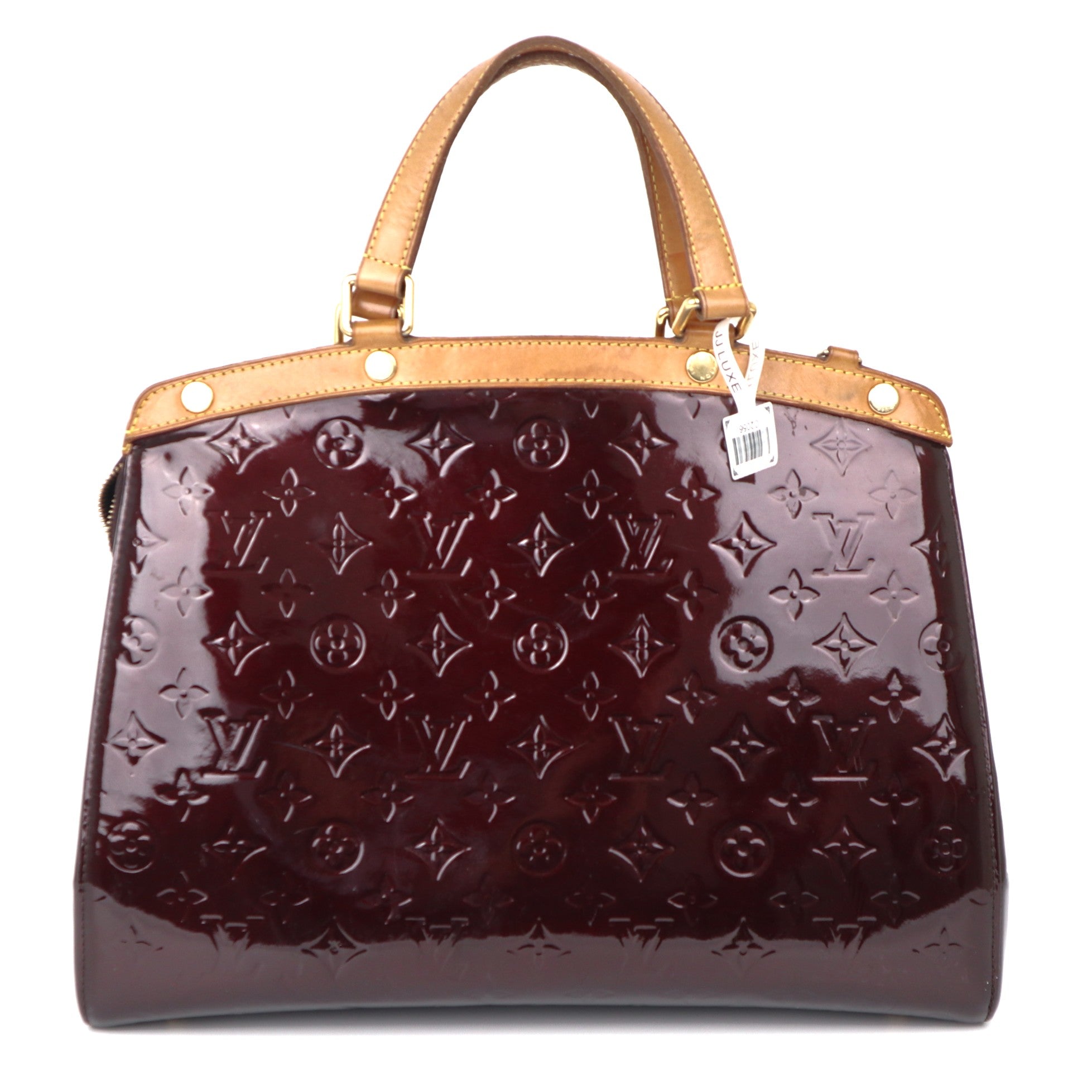 C2056 Louis Vuitton Amarante Monogram Vernis Brea GM Bag-Pre Owned