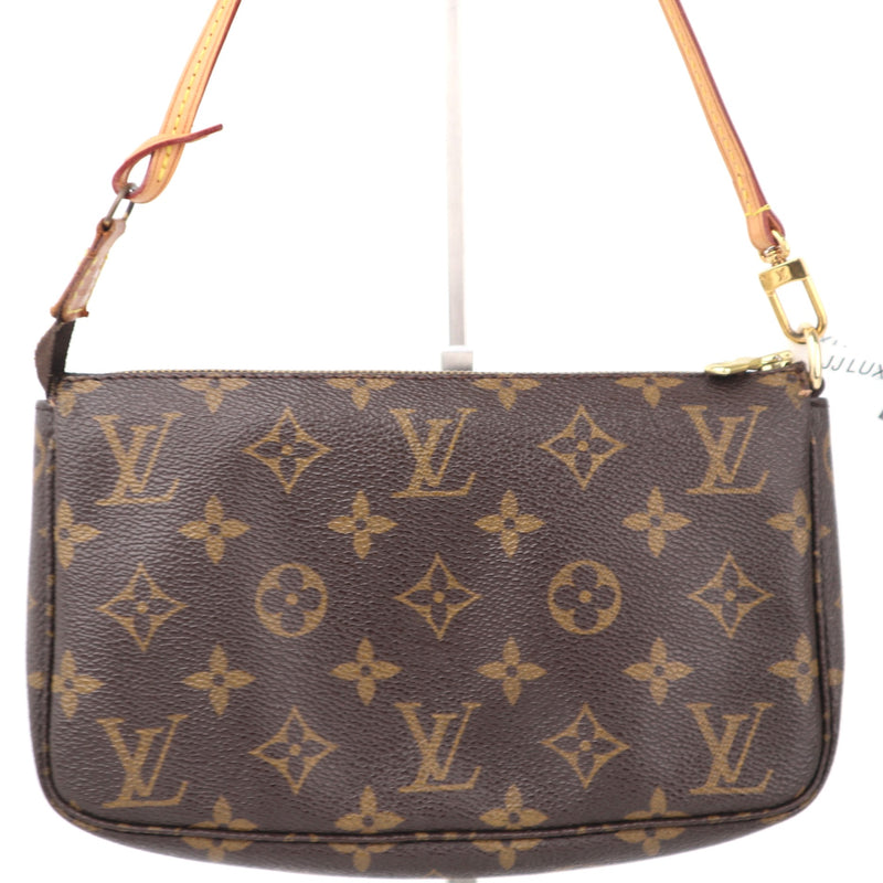C2370 Louis Vuitton Shoulder Bag Monogram Pochette Accessories | Pre-Owned Very Good Brown Canvas Monogram