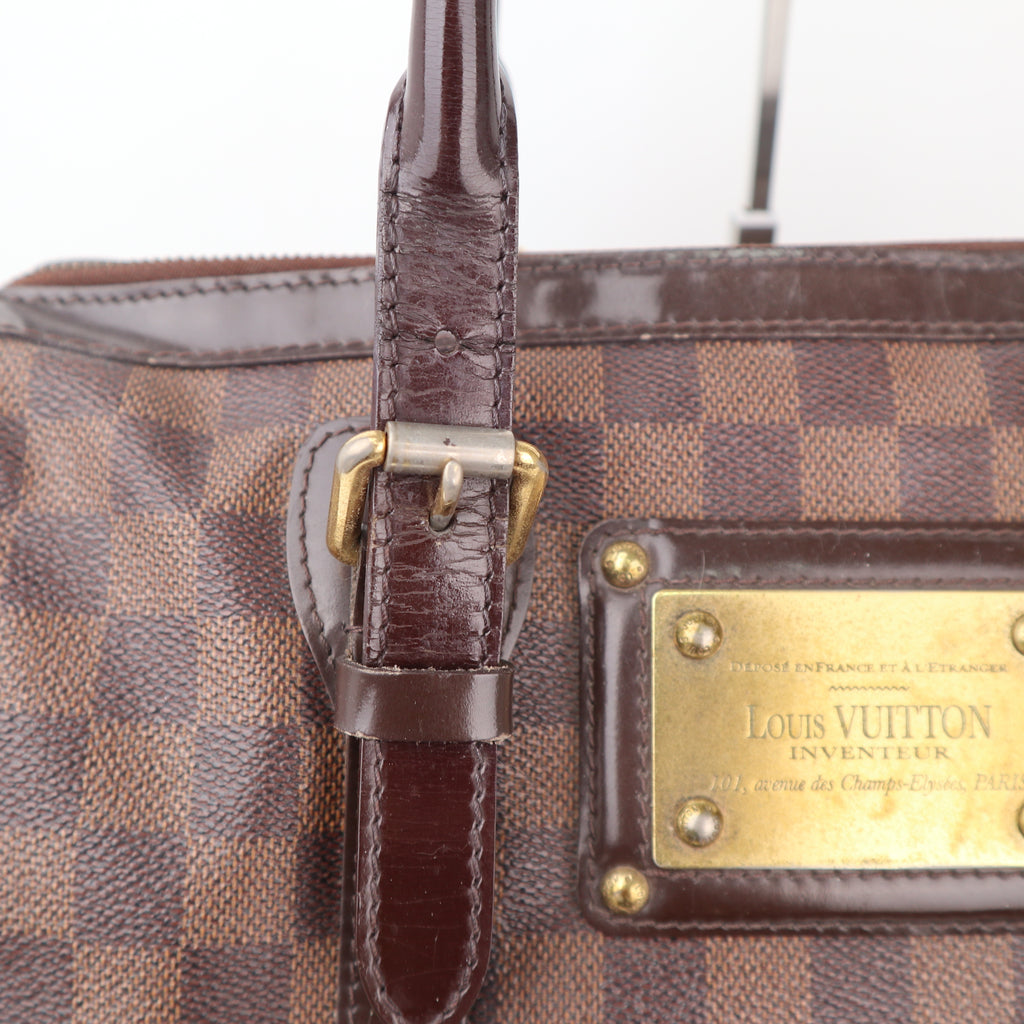 C2372 Louis Vuitton Shoulder Bag Damier Ebene Berkeley | Pre-Owned Very Good Brown Canvas Damier Ebene