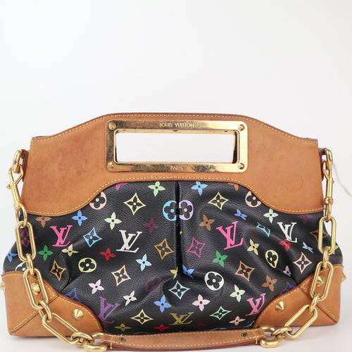 C2374 Louis Vuitton Shoulder Bag Monogram Multicolore Judy MM | Pre-Owned Very Good Multicolour Canvas Monogram Multicolore