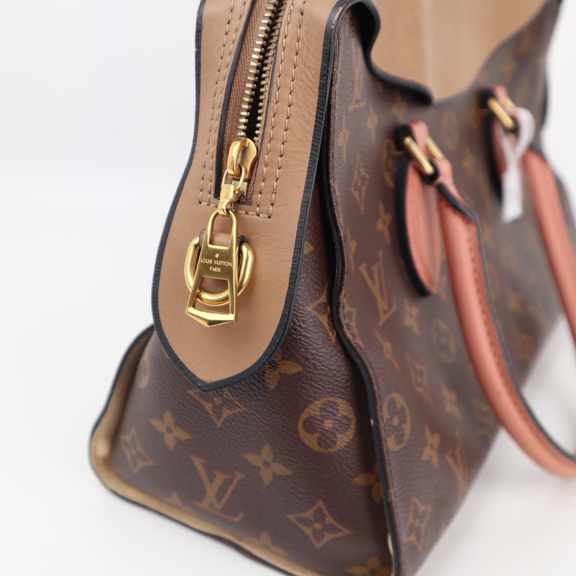 Louis Vuitton Tuileries Top Handle Bag C1505 | Pre-Owned Very Good Brown Monogram Canvas