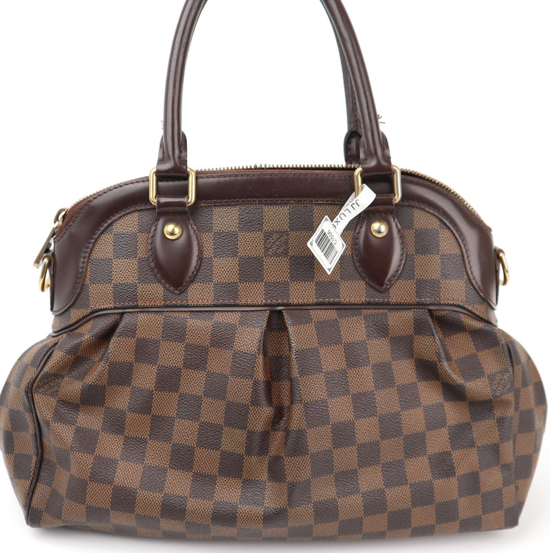 Louis Vuitton Trevi PM Shoulder Bag C1506 | Pre-Owned Excellent Brown Damier Ebene Canvas