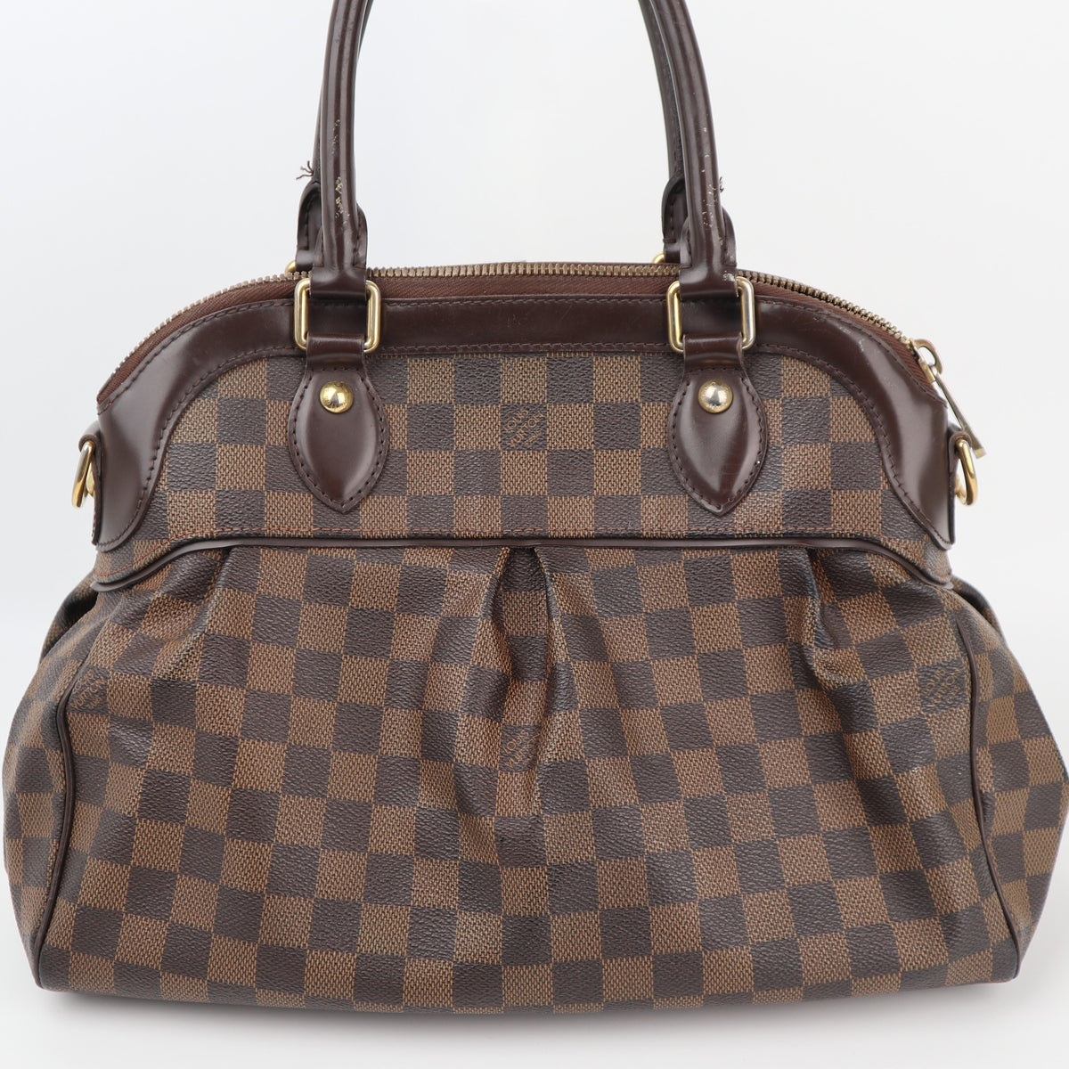 Louis Vuitton Trevi PM Shoulder Bag C1506 | Pre-Owned Excellent Brown Damier Ebene Canvas