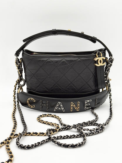 Chanel Gabrielle Small Hobo BLK