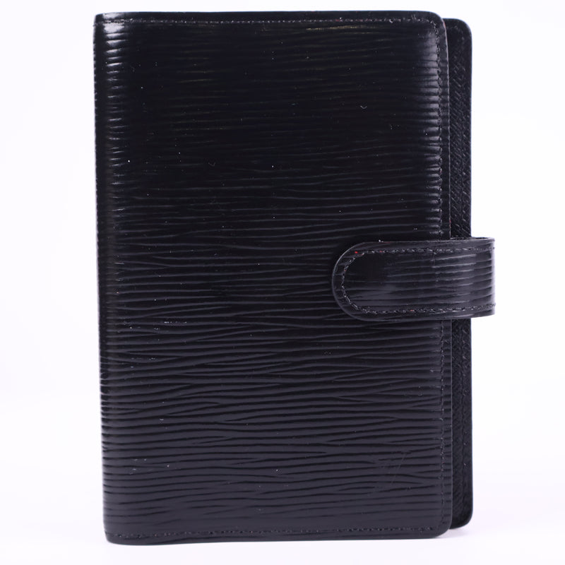 Louis Vuitton Black Epi Leather Agenda Cover Small Leather Goods J3115 | Pre-Owned Like New Black Leather