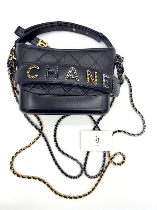 Chanel Gabrielle Small Hobo BLK