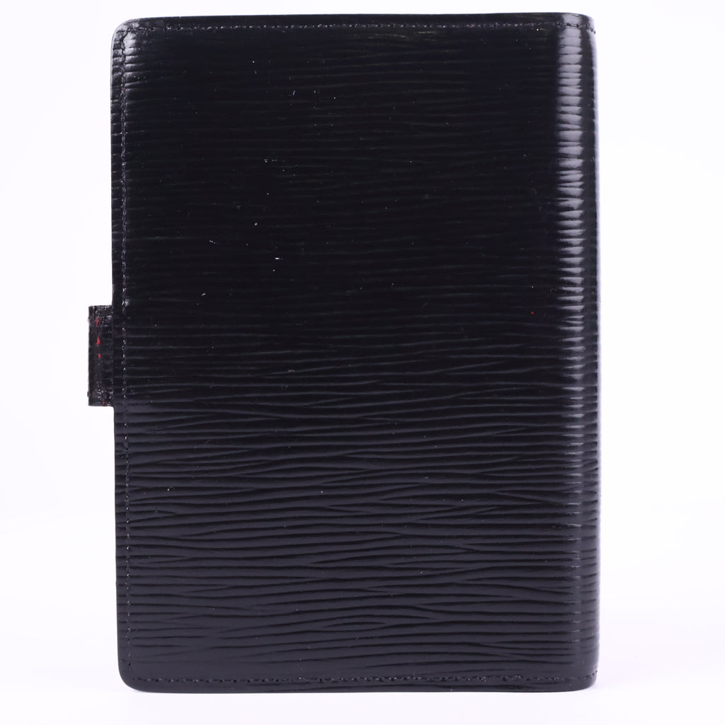 Louis Vuitton Black Epi Leather Agenda Cover Small Leather Goods J3115 | Pre-Owned Like New Black Leather