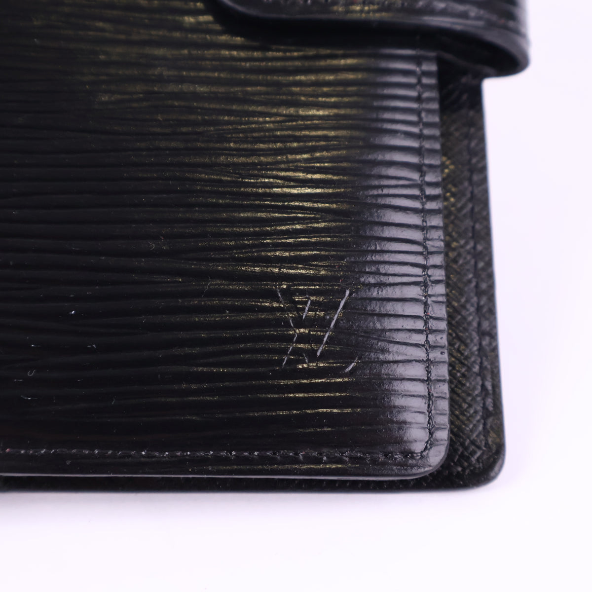 Louis Vuitton Black Epi Leather Agenda Cover Small Leather Goods J3115 | Pre-Owned Like New Black Leather