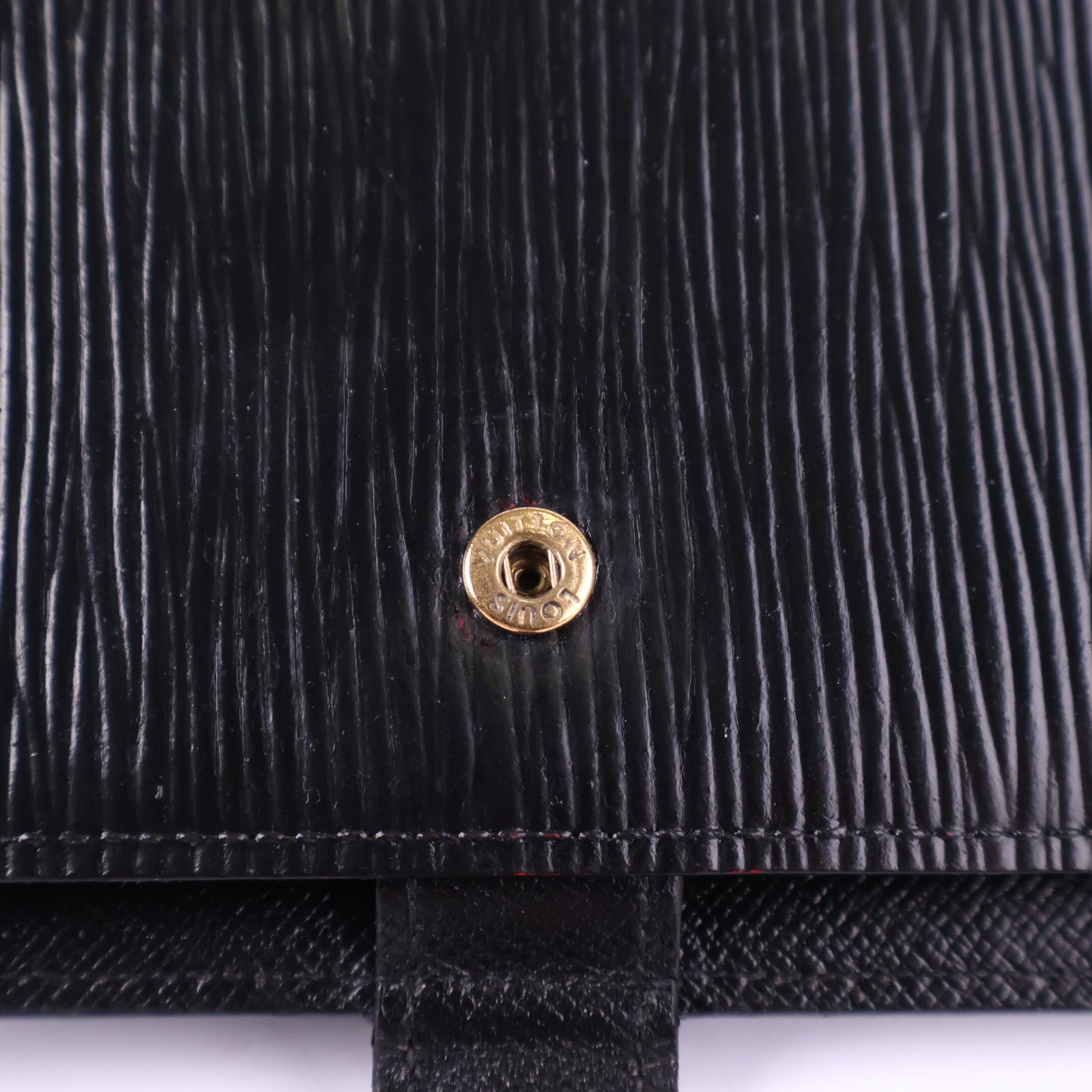 Louis Vuitton Black Epi Leather Agenda Cover Small Leather Goods J3115 | Pre-Owned Like New Black Leather