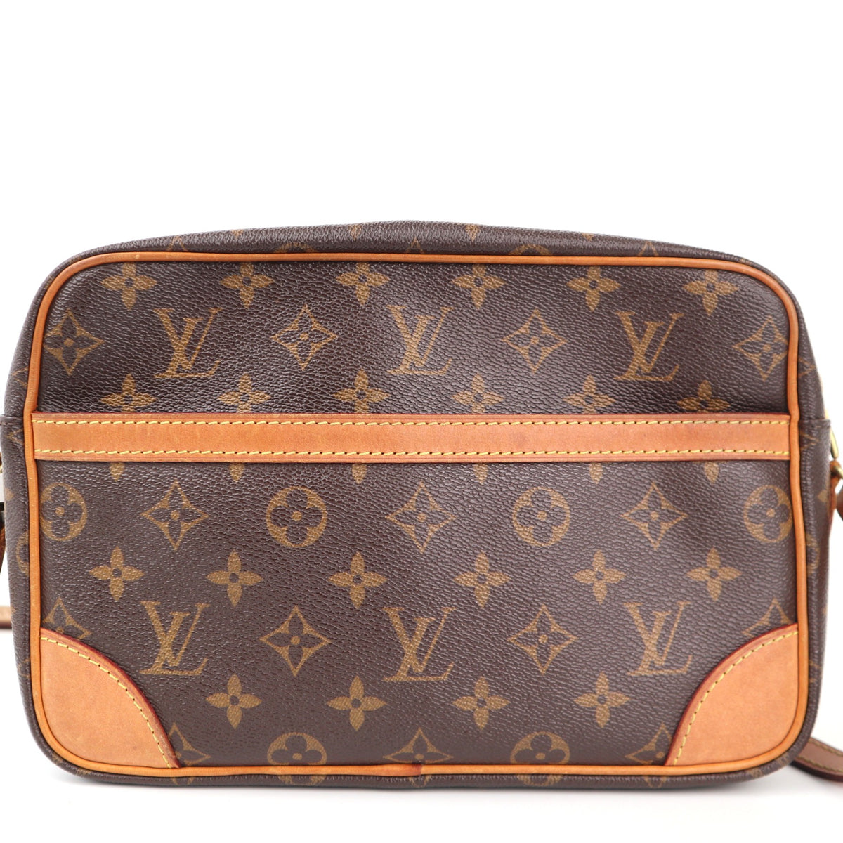 C2379 Louis Vuitton Crossbody Bag Monogram Canvas Trocadero 27 | Pre-Owned Very Good Brown Canvas Monogram