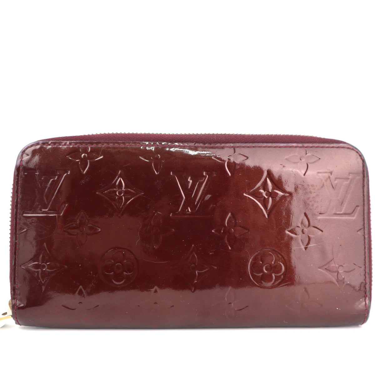 C2381 Louis Vuitton Wallet Monogram Vernis Zippy Wallet | Pre-Owned Very Good Vernis patent leather/Monogram