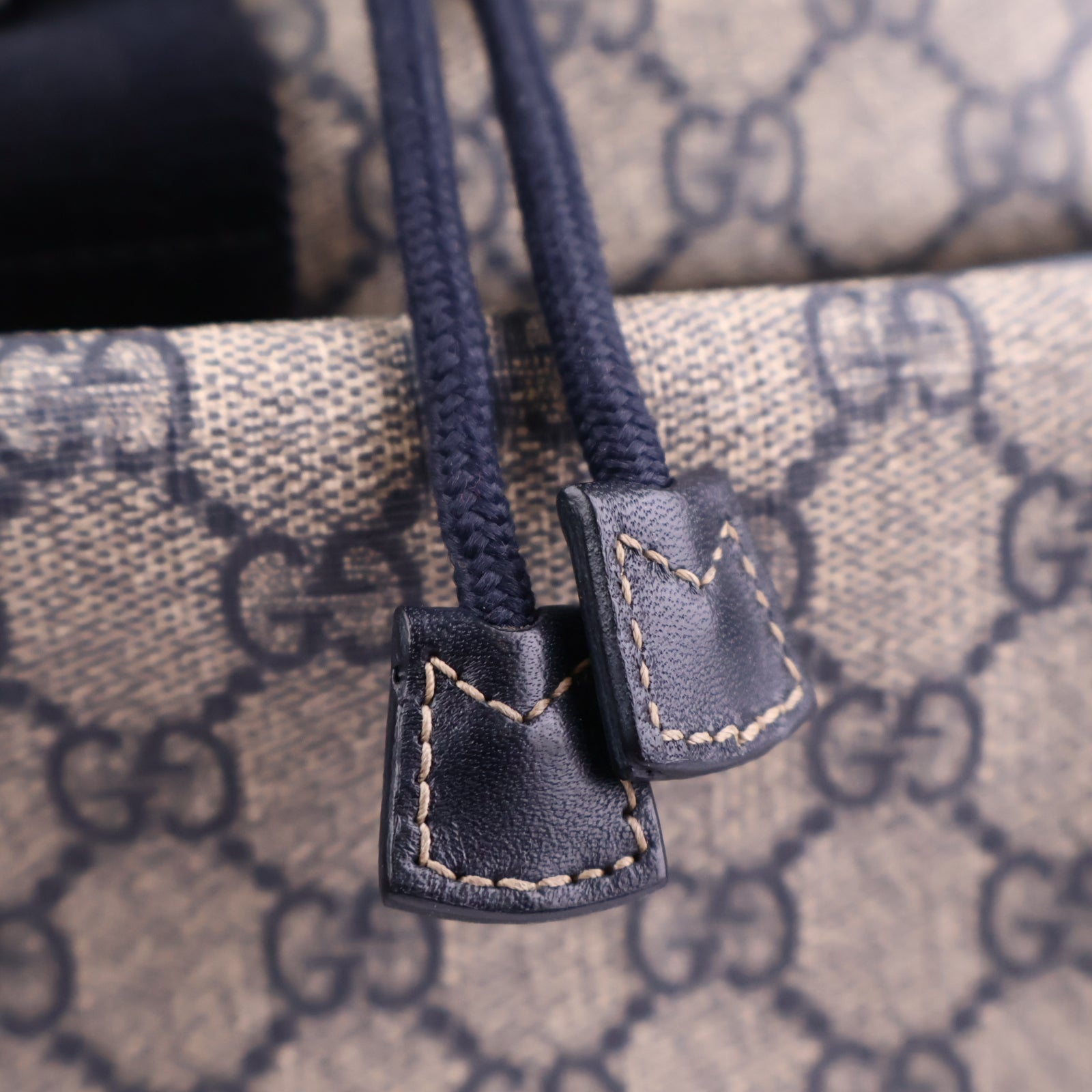 Gucci GG Supreme Monogram Medium Single-Buckle Rucksack Backpack J2067 | Pre-Owned Excellent Brown Monogram Canvas