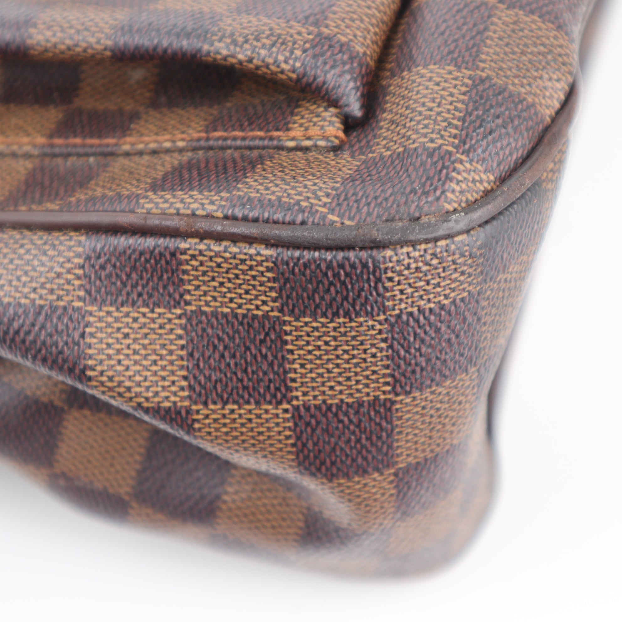 C2387 Louis Vuitton Tote Bag Damier Ebene Uzes | Pre-Owned Very Good Brown Coated canvas/Damier Ebene