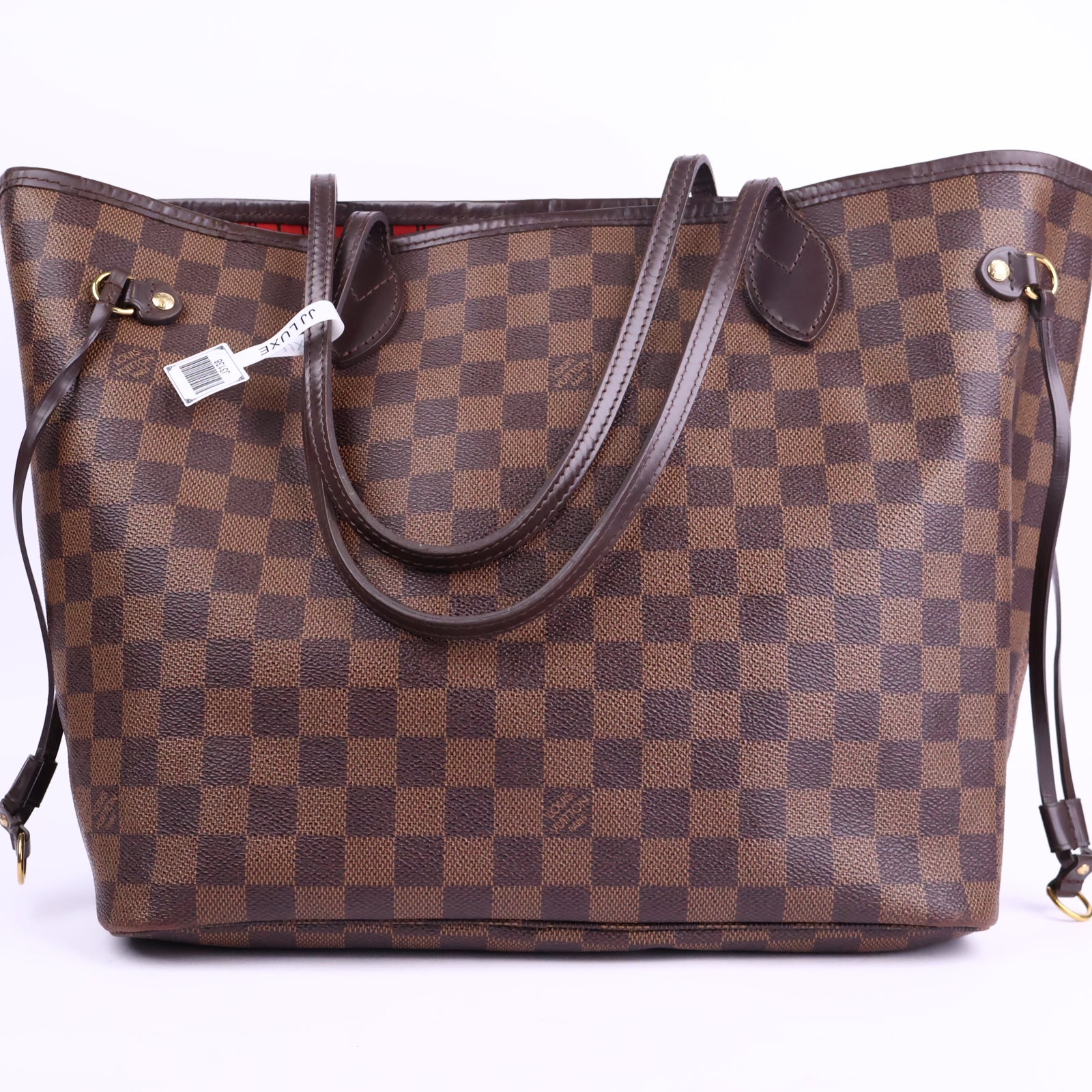 Louis Vuitton Damier Neverfull Tote Bag Tote Bag J3138 | Pre-Owned Like New Brown Damier Canvas