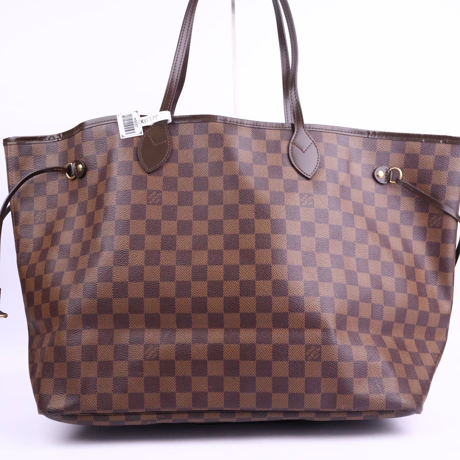 Louis Vuitton Damier Neverfull MM Tote Bag Tote Bag J2064 | Pre-Owned Like New Brown Damier Canvas
