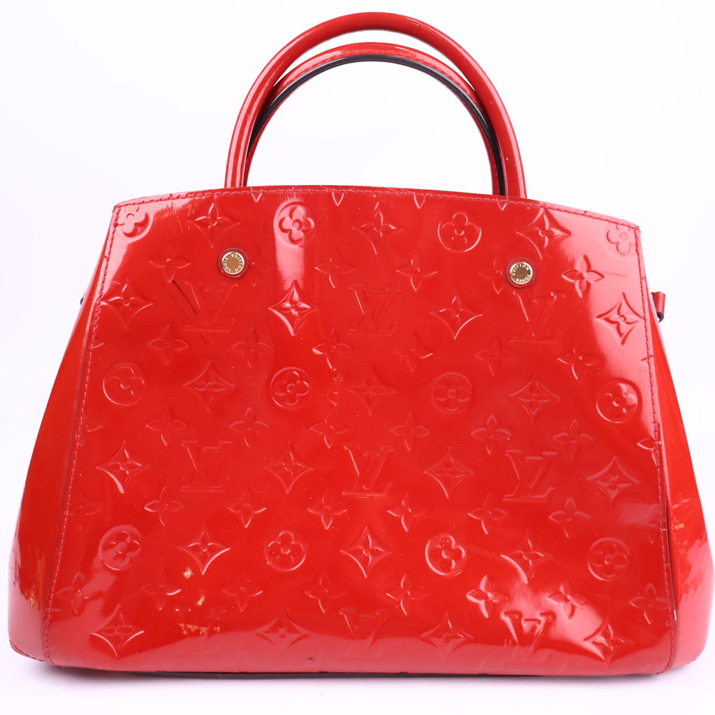 Louis Vuitton Monogram Vernis Montaigne MM satchel Shoulder Bag J3327 | Pre-Owned Excellent Brown Monogram Canvas