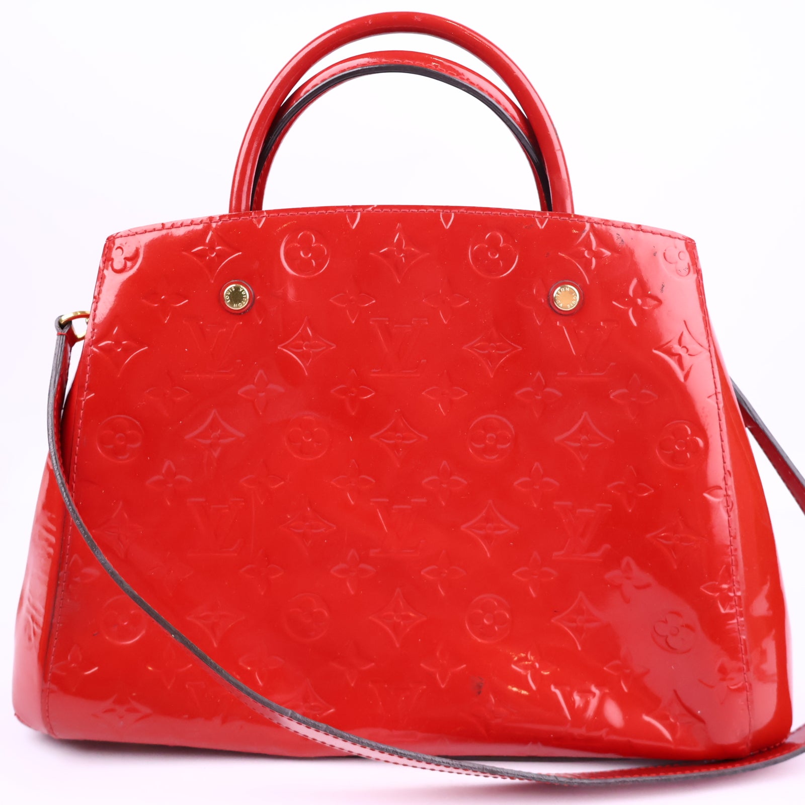 Louis Vuitton Monogram Vernis Montaigne MM satchel Shoulder Bag J3327 | Pre-Owned Excellent Brown Monogram Canvas