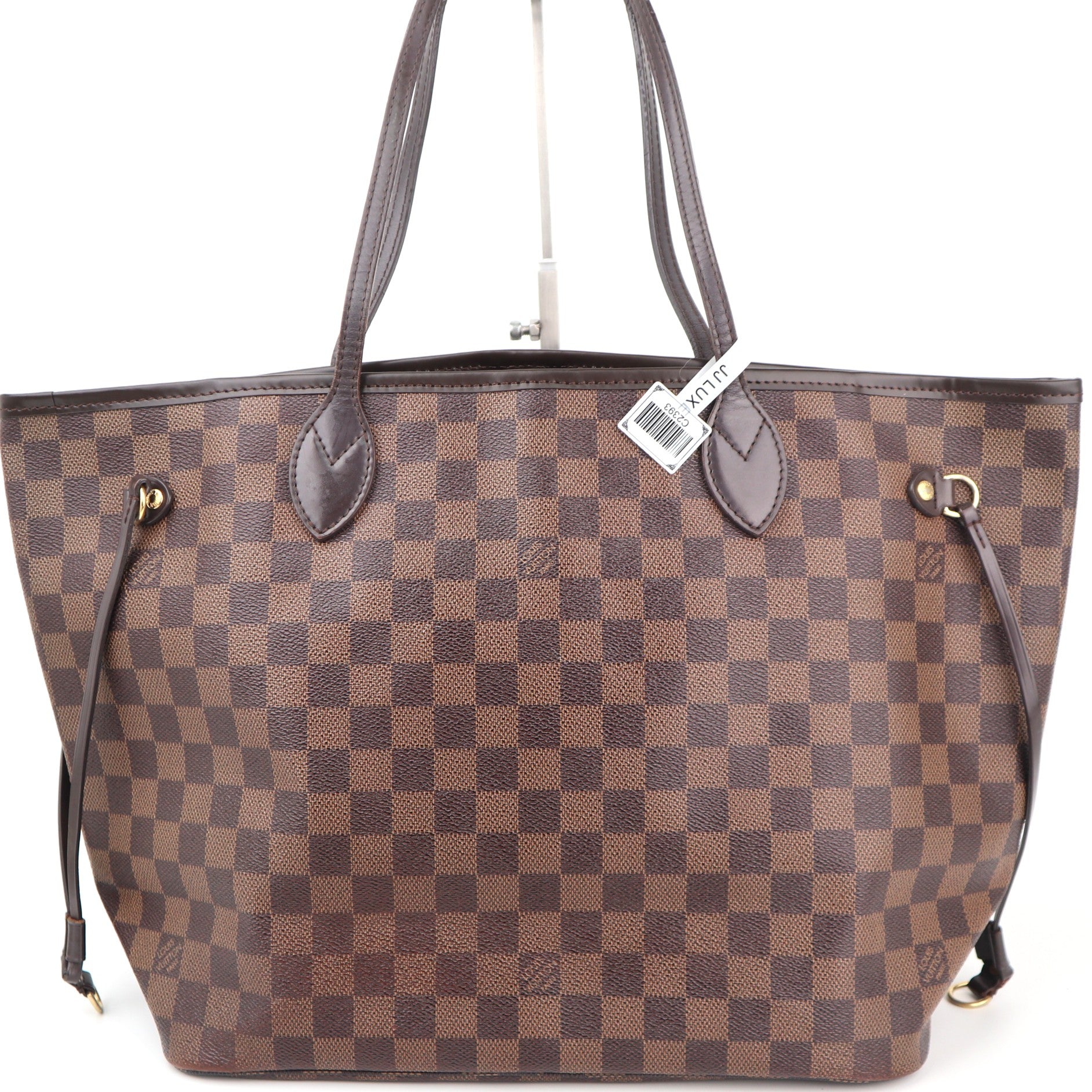 C2393R Louis Vuitton Shoulder Bag Damier Ebene Neverfull MM | Pre-Owned Very Good Brown Coated canvas/Damier Ebene