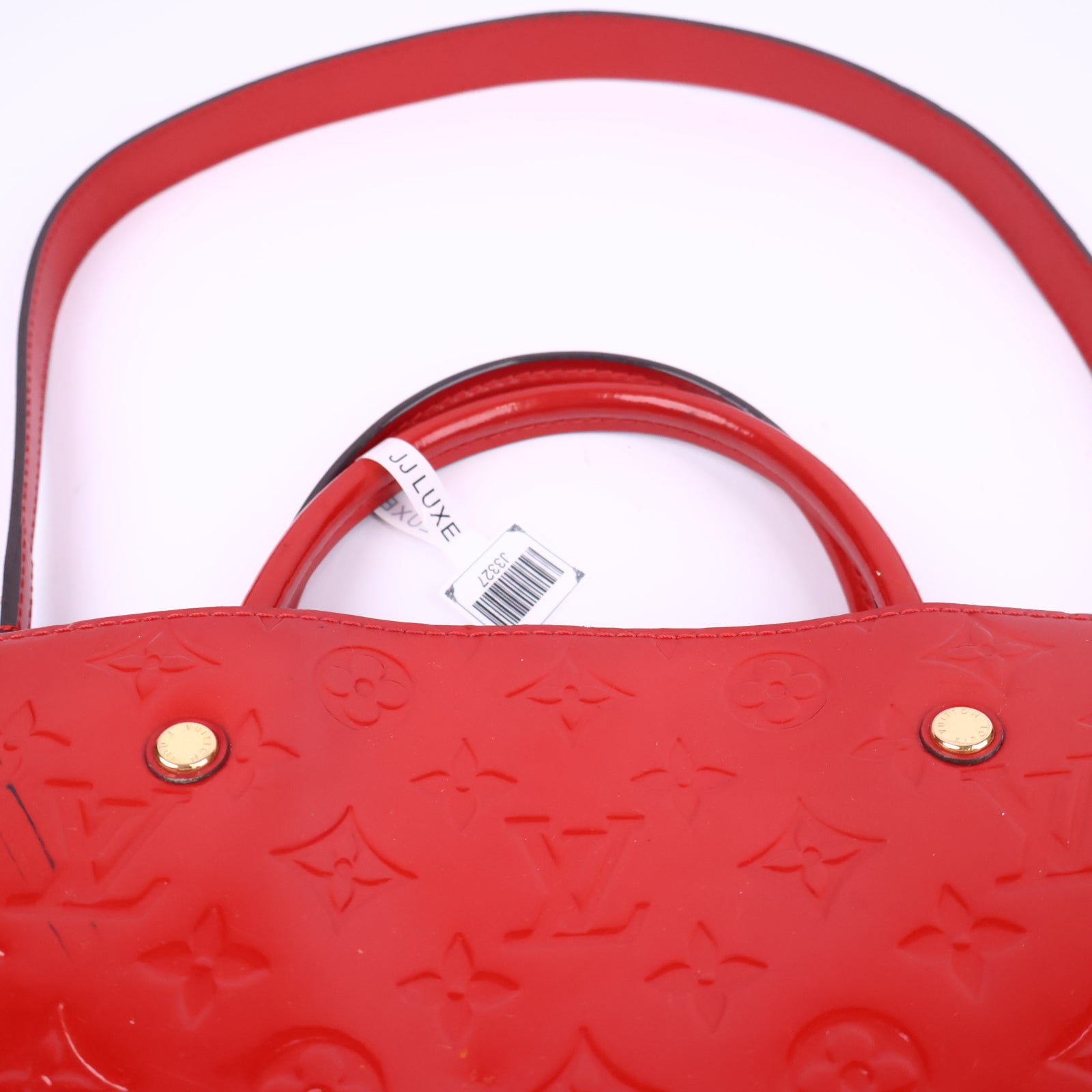 Louis Vuitton Monogram Vernis Montaigne MM satchel Shoulder Bag J3327 | Pre-Owned Excellent Brown Monogram Canvas