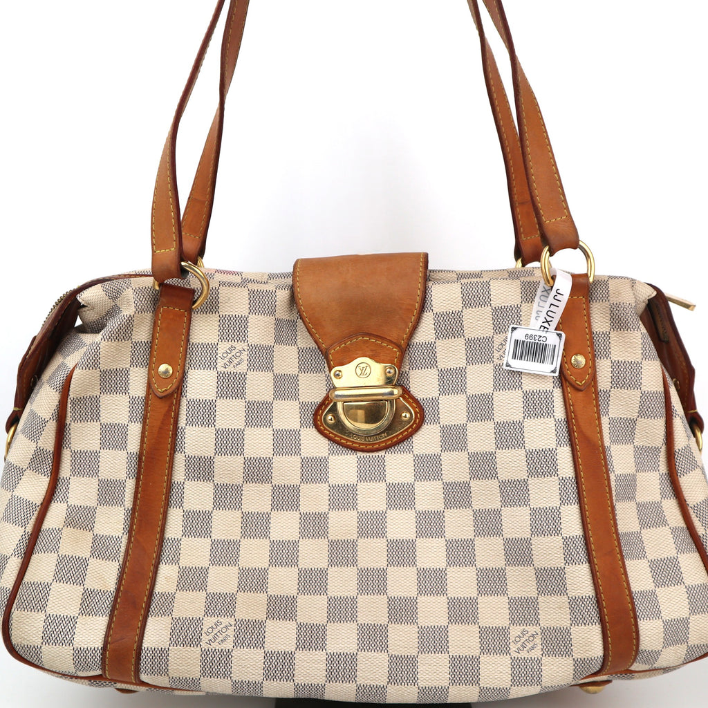 C2399 Louis Vuitton Shoulder Bag Damier Azur Stresa GM | Pre-Owned Very Good White / Blue Coated canvas/Damier Azur