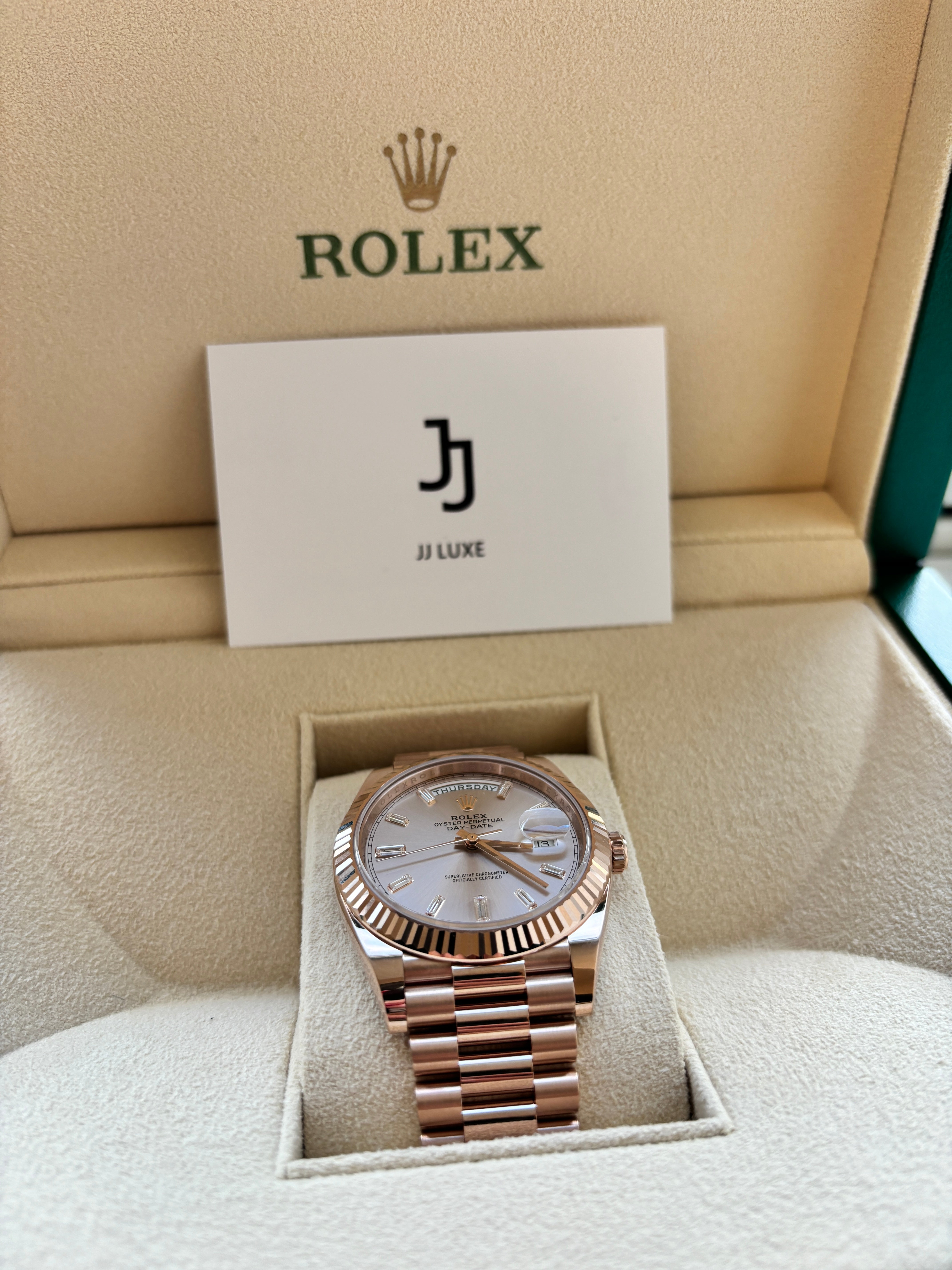 Rolex Day Date Rose Gold 36mm 128235