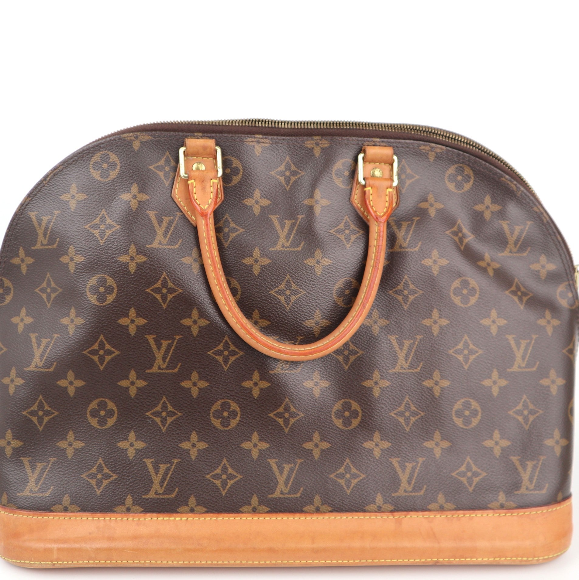 C2400 Louis Vuitton Top Handle Bag Monogram Canvas Alma GM | Pre-Owned Very Good Brown Coated canvas/Monogram