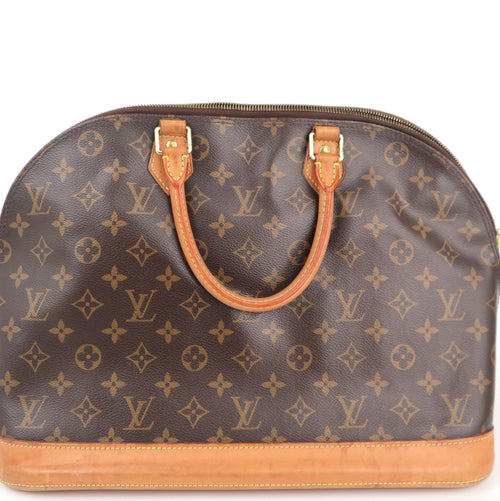 C2400 Louis Vuitton Top Handle Bag Monogram Canvas Alma GM | Pre-Owned Very Good Brown Coated canvas/Monogram